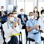 Healthcare professionals gathered together