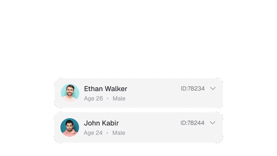 Animated preview of secure patient health profiles